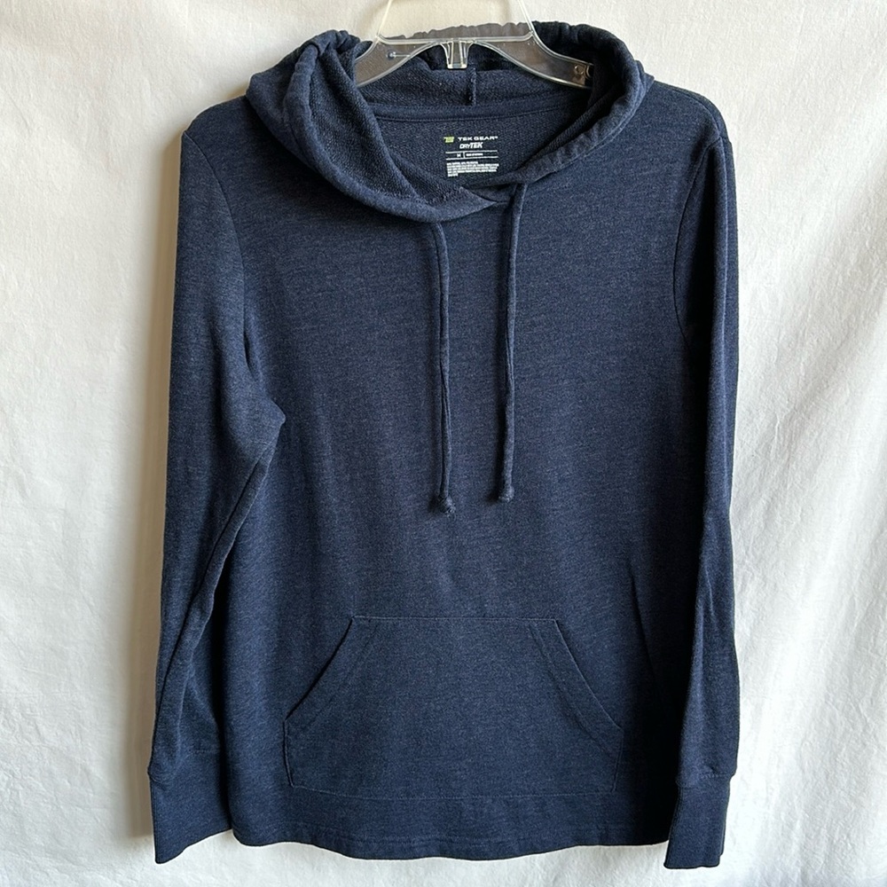 Tek Gear lightweight dark blue hoodie, size M